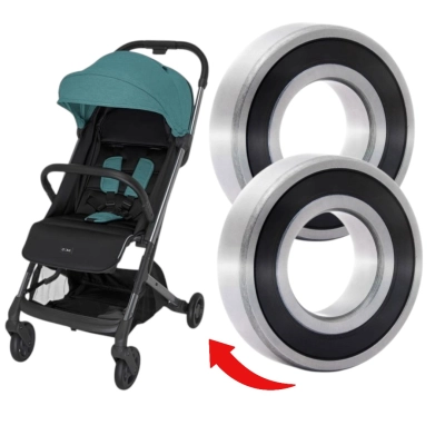 Naprawa kółek tylnych w wózku ESPIRO ART - wymiana łożysk w 2 kółkach - wysyłkowa